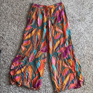 Bohemian Abstract Print Pants